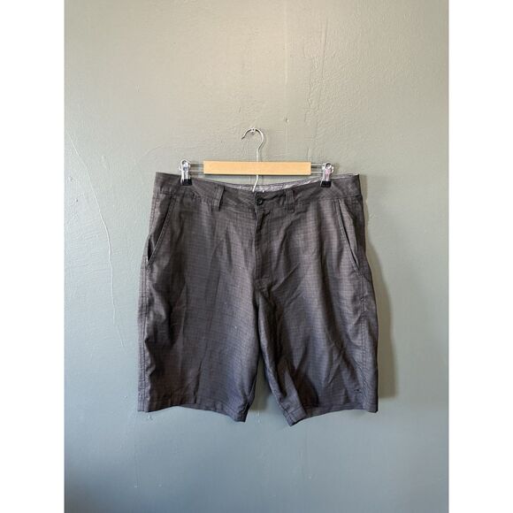 Oneill Mens Black Checkered Chino Shorts Size 34 - Picture 1 of 3